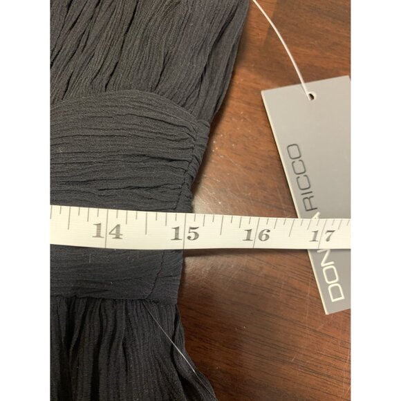 NWT Donna Ricco N.Y. Silk Embellished Boat Neck Empire Waist Formal Dress Size 1 - Picture 6 of 9